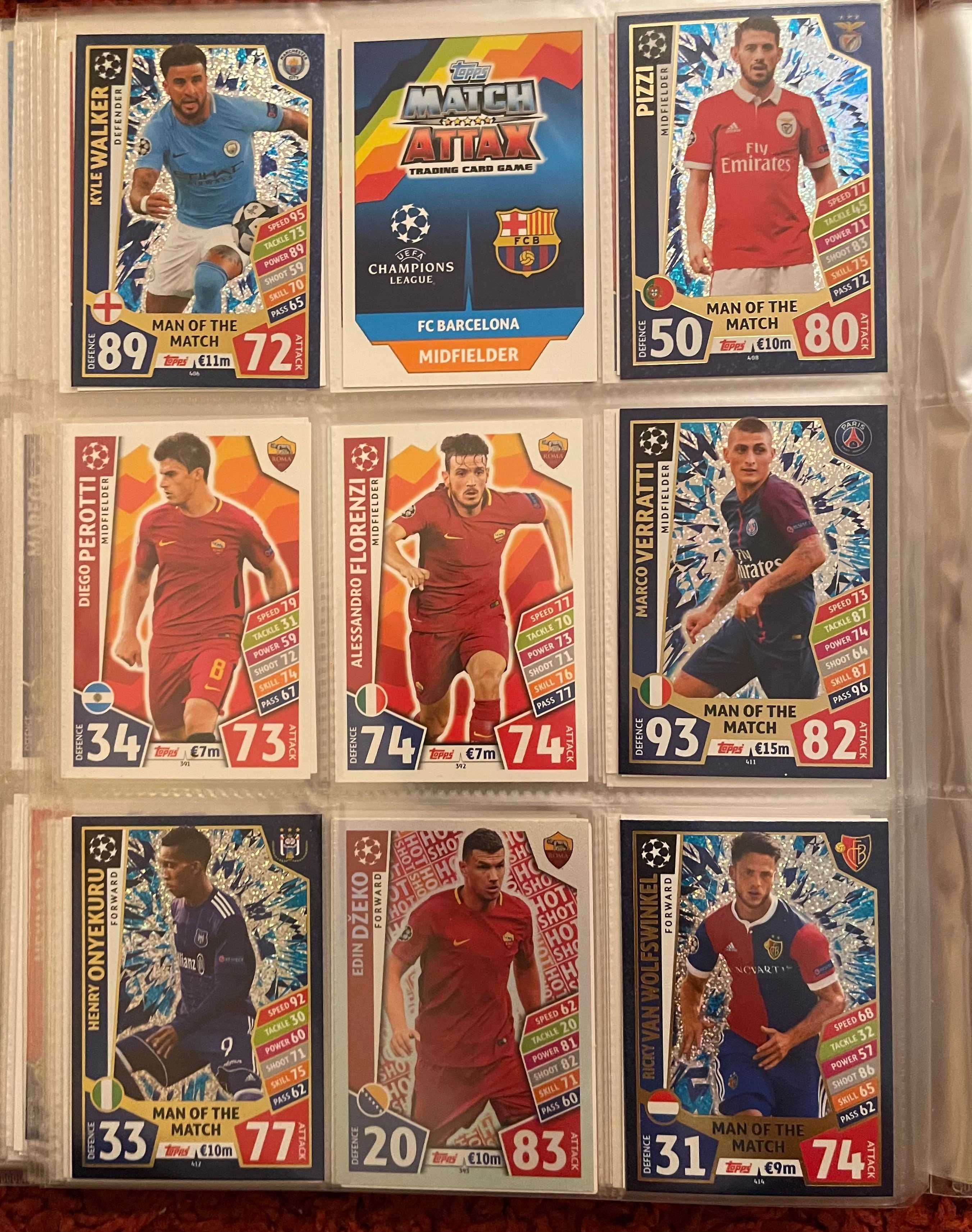 Fotbalisti Match Attax UCL 2017-18