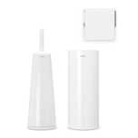 Комплект аксесоари за тоалетна Brabantia ReNew White 3 части
