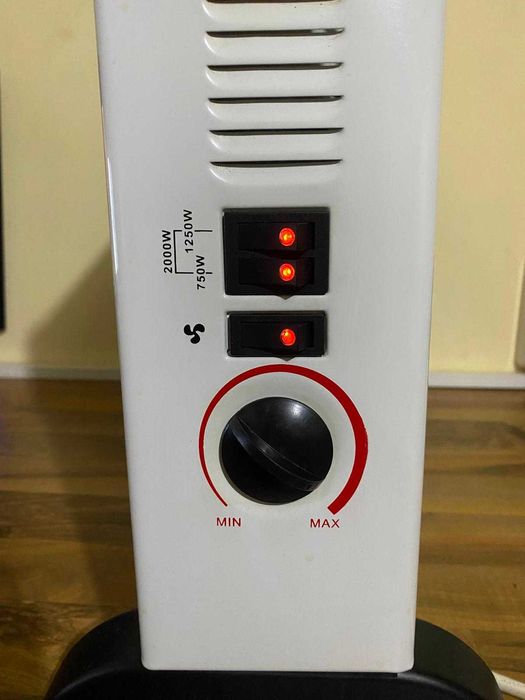 Електронен нагревател Nova – 2 степени отопление + вентилатор