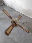 Ventilator de tavan, candelabru cu 4 brate si 4 lustre