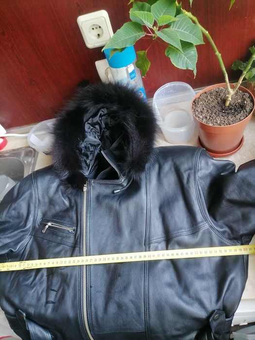 Дамско кожено яке хл