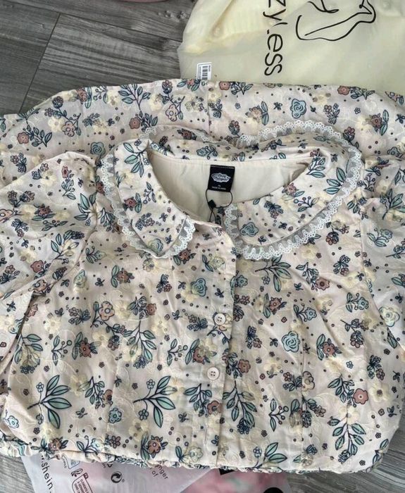 Dazy Designer Дамска рокля с яка,с флорални щампи