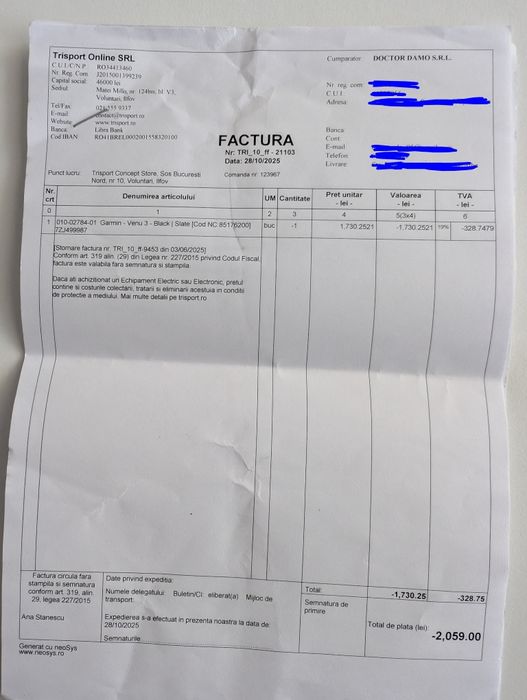 Garmin Venu 3 - Nou - Garanție 2027