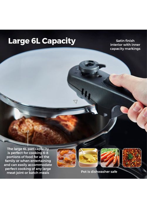 Tower T80244 Oală sub presiune 6L/22cm Noua