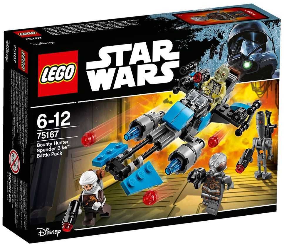 Употребявано Lego Star Wars - Боен пакет с Bounty Hunter скутер 75167