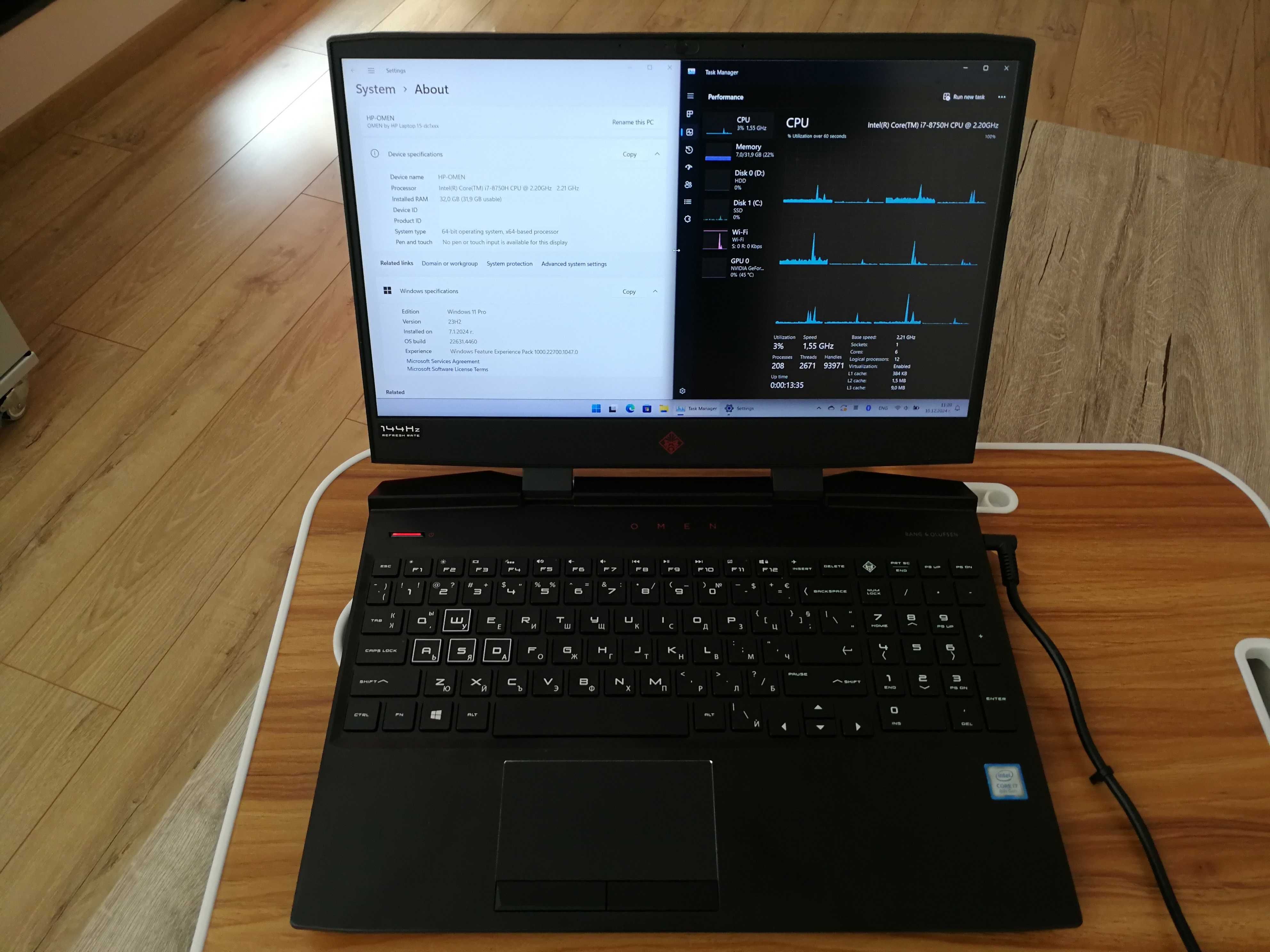 HP Omen 15" (intel + nVidia)