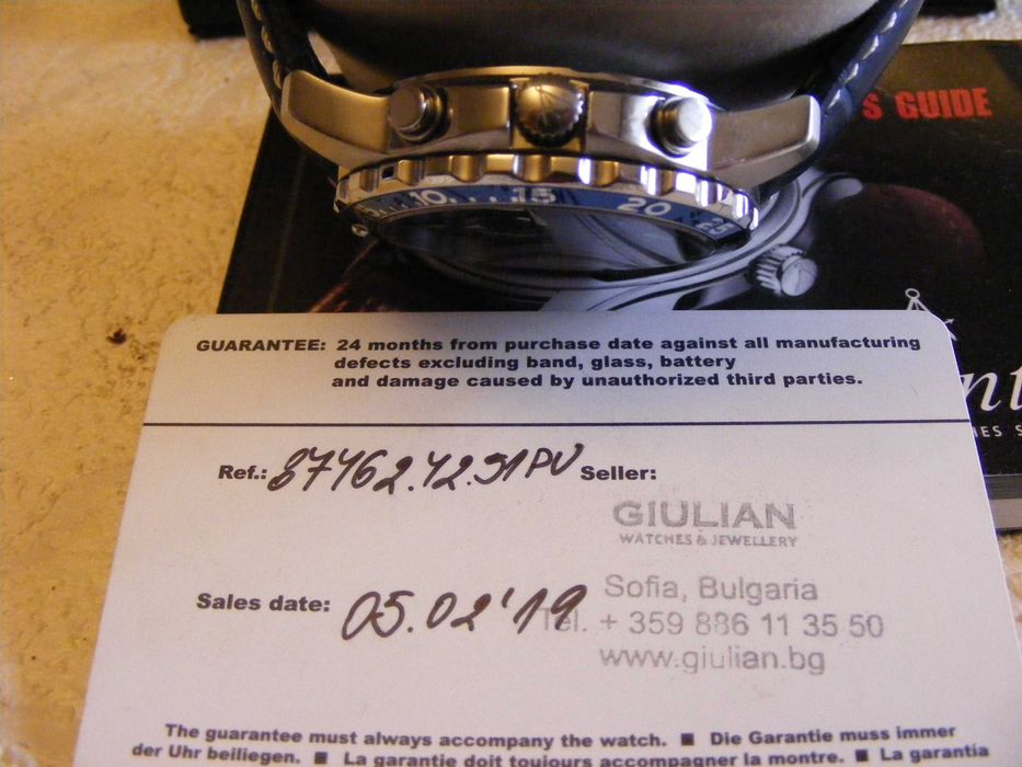 Atlantic Seasport Men Diver Chronograph 100 M.