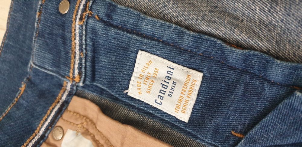 Hugo Boss Delano Slim Fit  Candiani Denim / 33/32 ОРИГИНАЛ Мъжки Дънки