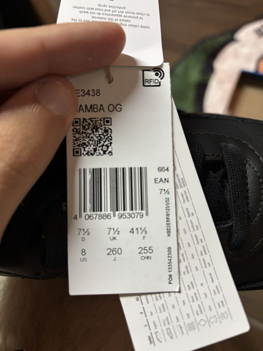 чисто нови adidas samba OG black on black limited