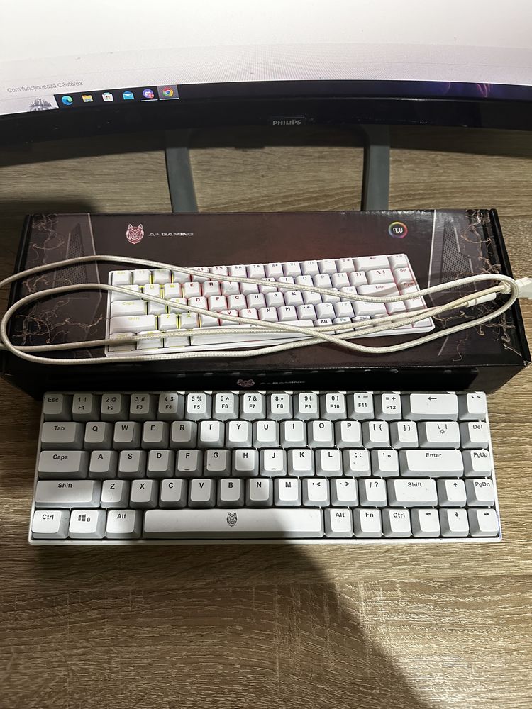 Tastatura Gaming A+ K77W Mecanica,RGB