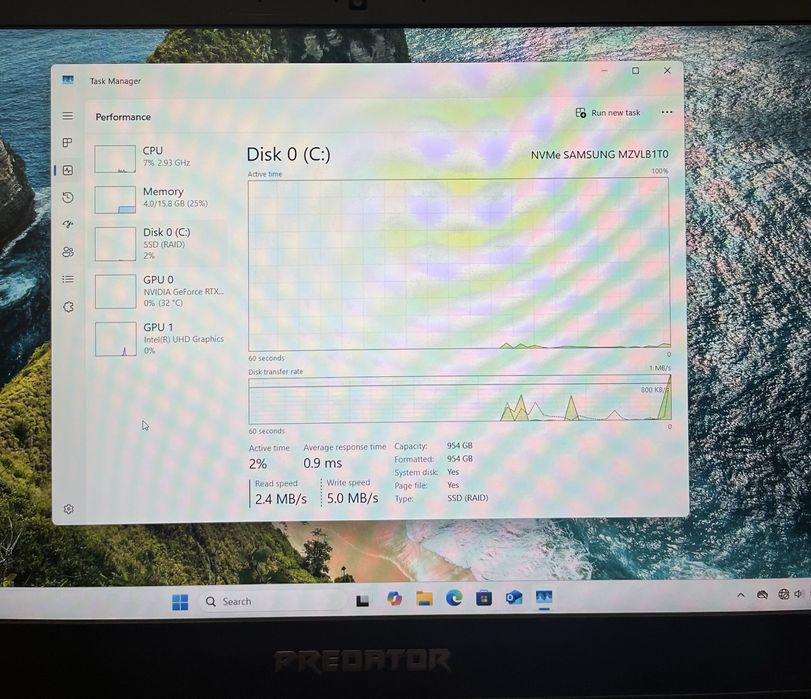 Геймърски лаптоп Intel Core I7 10870H, RTX 3070 8GB, 16GB ram, 1TB SSD