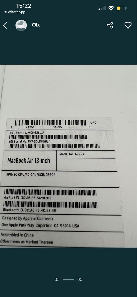 Продам MacBook. Новый!!!