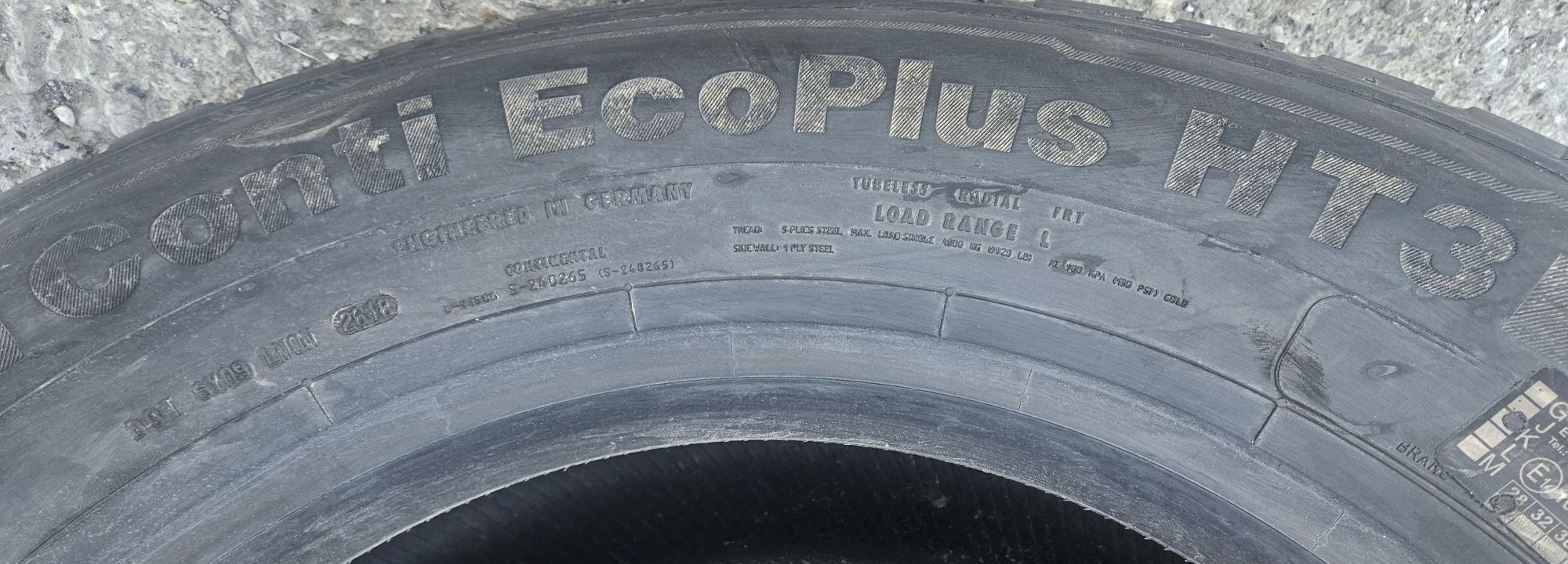 385/55 R22. 5, Anvelope resapate Bandag pe carcasa Continental