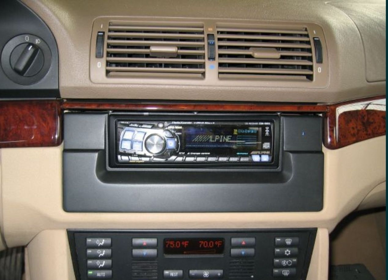 Rama BMW seria 5 E39 si X5 cadru adaptor 1DIN inlocuire radio original