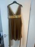 Rochie de ocazie din voal maro/kaki- 100 ron