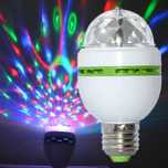 Bec proiector led rotativ multicolor putere 3w