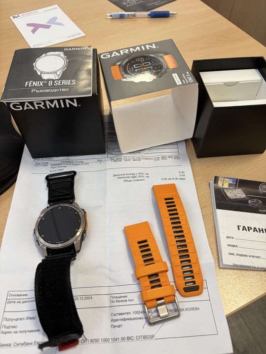 Смарт часовник Garmin Fenix 8 51mm Sapphire Amoled