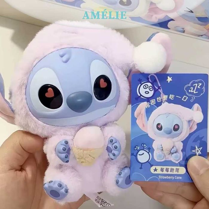 Stitch Labubu Избор на визия! Лабубу аксесоар за чанта