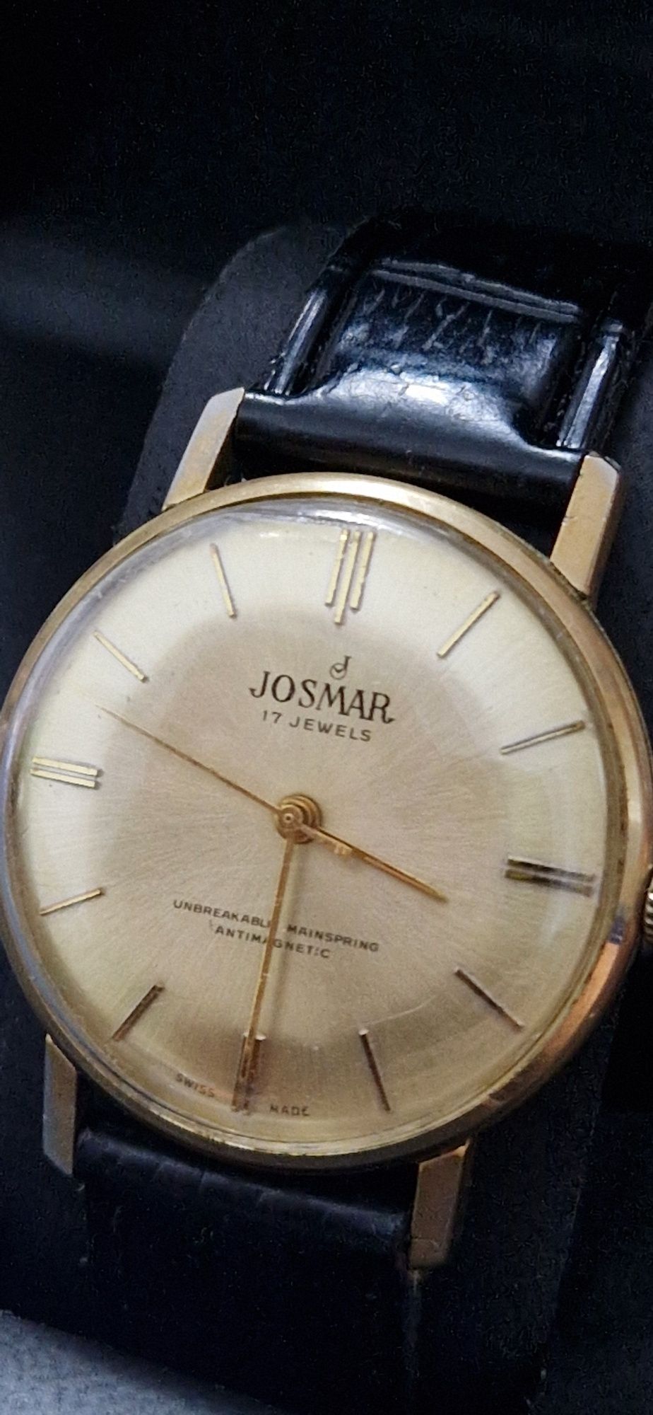 Ceas vintage Josmar 17 rubine