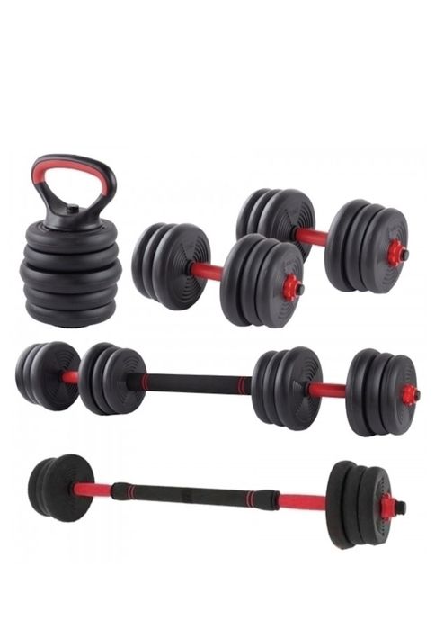 Set Gantere reglabile kettlebell FitTronic® 6 in 1 de 20 kg KF20, cu o