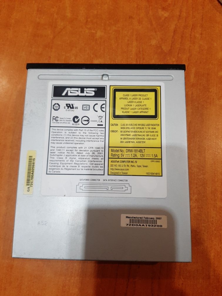 DVD записвачка Asus DRW-1814BLT