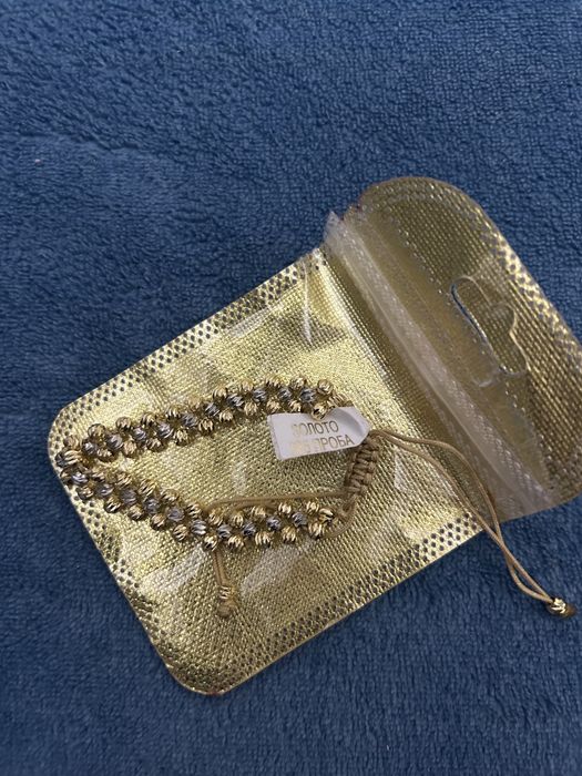 Золото 585 проба серебро браслет