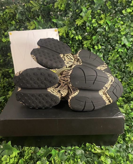 Adidasi/ Sneakers Balmain Gray & Green Unicorn Sneakers