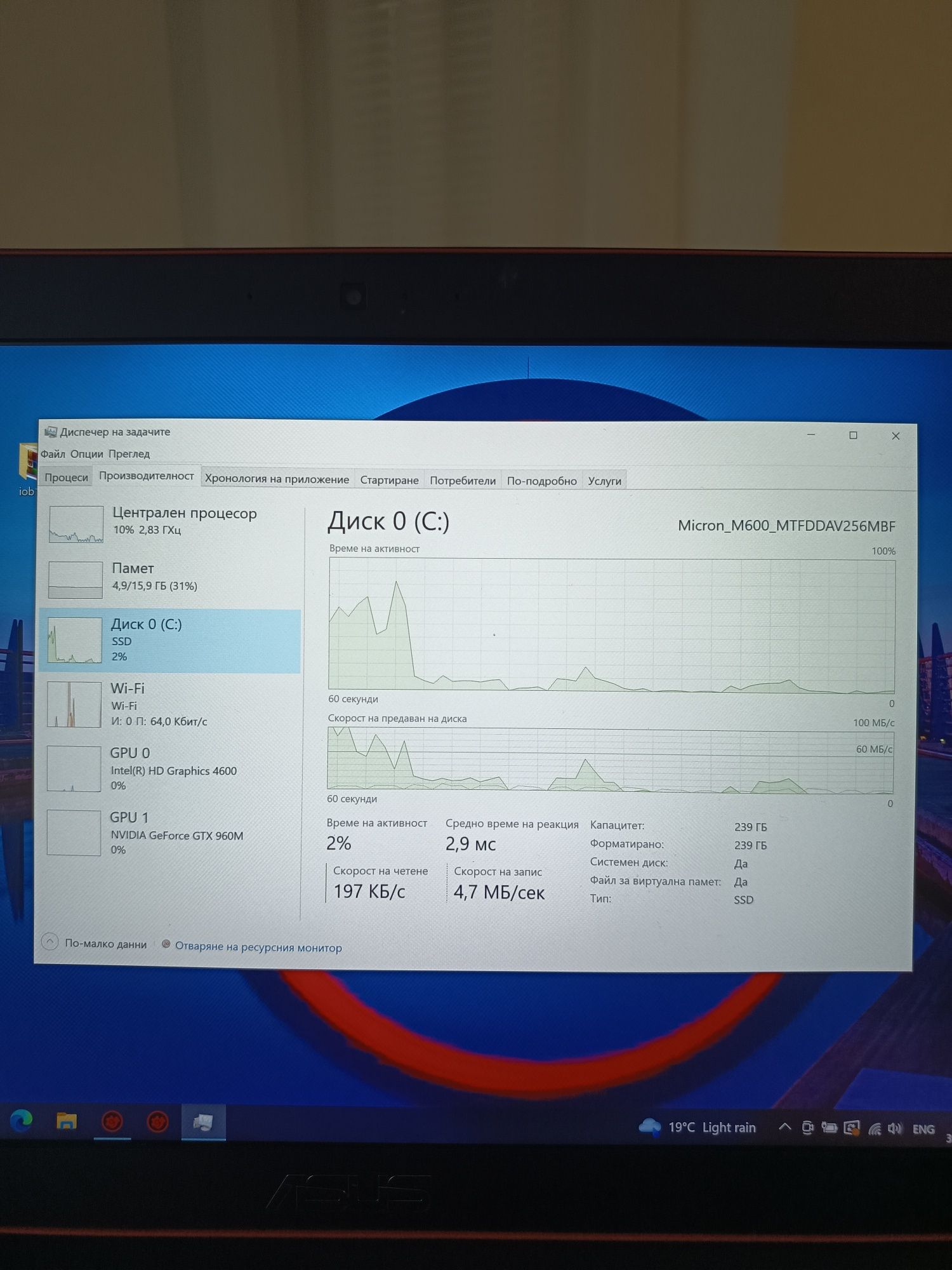 Геймърски лаптоп Asus ROG G501JW 4к Display