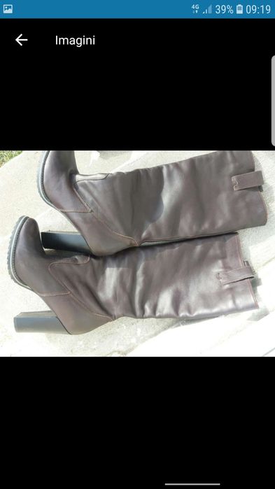 Cizme piele naturala dama Vera Gomma Italia