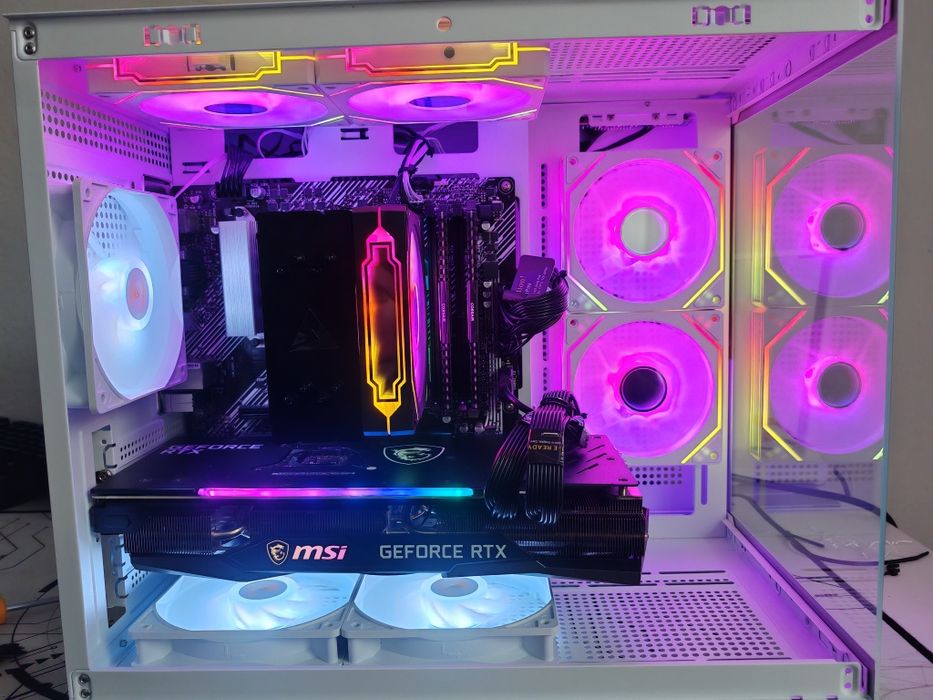 Pc gaming ryzen 5 5500 geforce rtx 3060Ti ram 32gbddr4,monitor 200hz