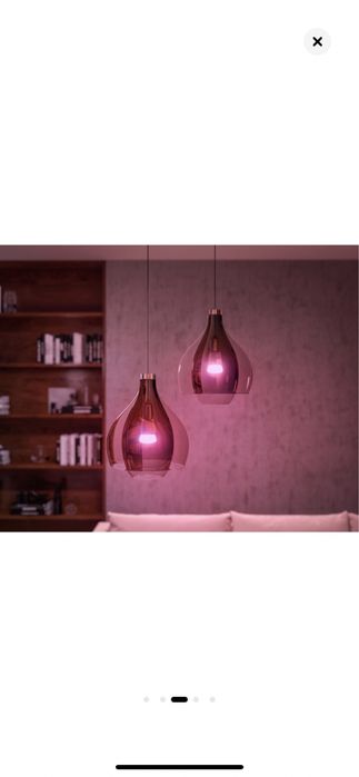 Pachet kit baza 2 becuri LED RGB Phillips,Hue,Blietooth,Zigbee