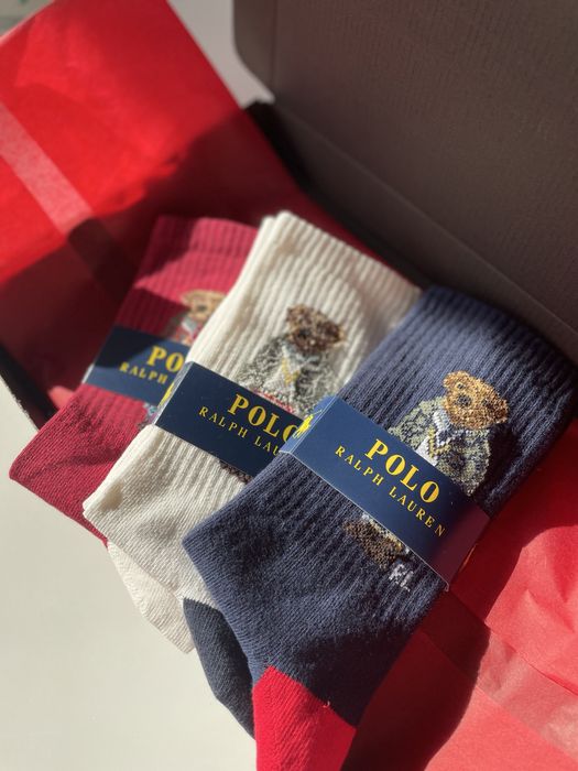 Подаръчен комплект чорапи с мечета Polo RL