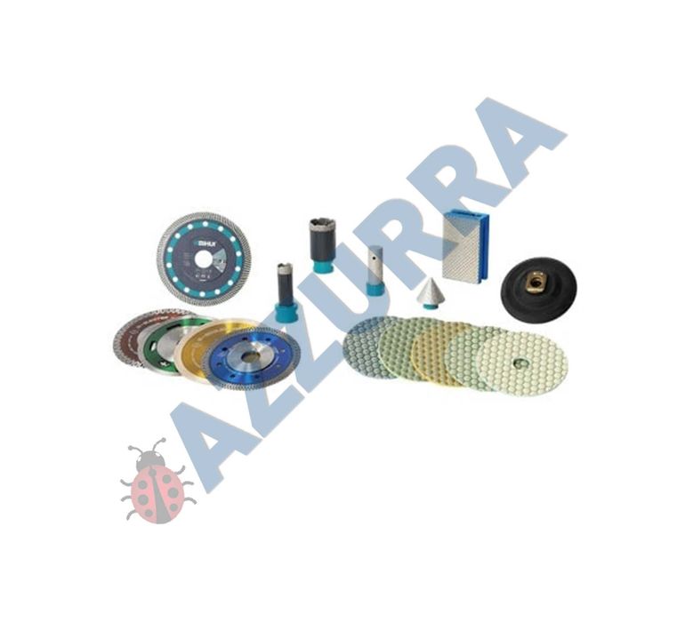 Set 16 unelte diamantate profi carote discuri freze valiza BIHUI