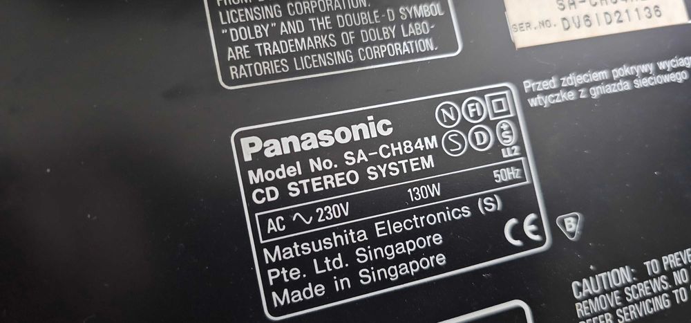 combina audio Panasonic SC-CH84M