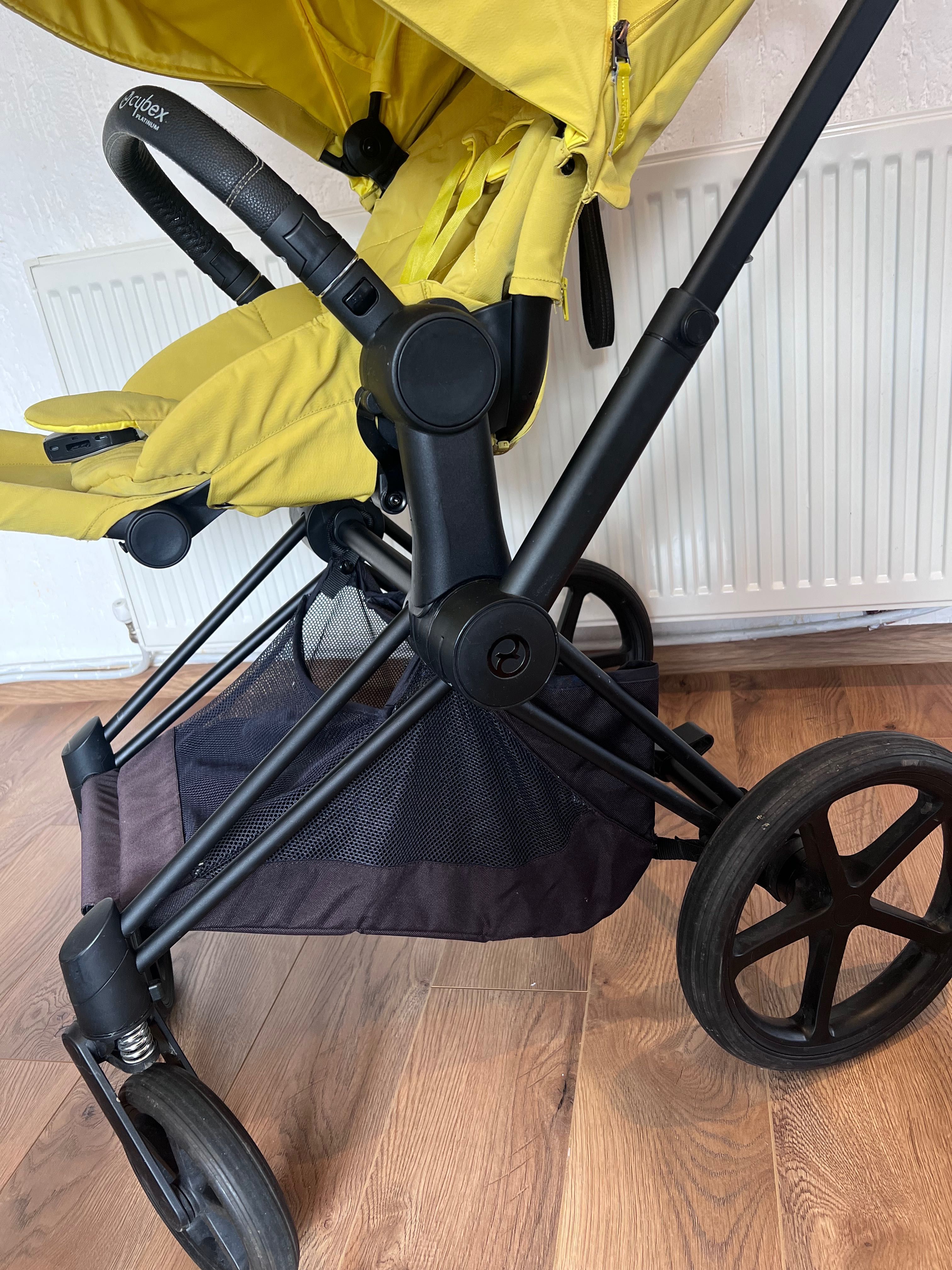 Детска количка Cybex prime yellow 2в1  + чанта