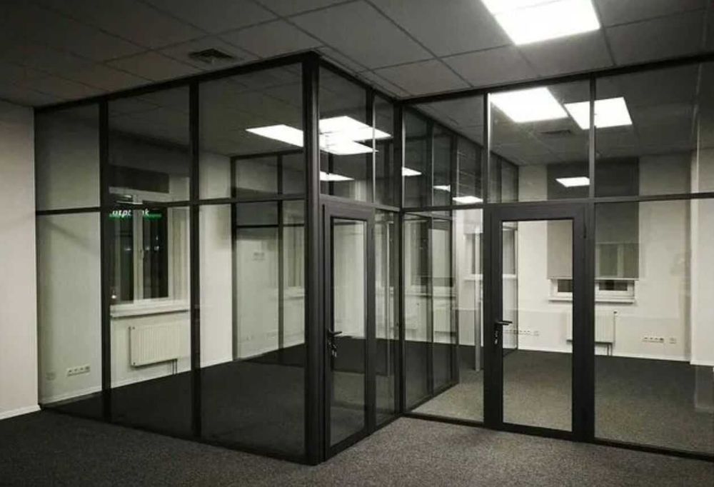 Перегородки из алюминия, офисные перегородки -  под ключ в Астане