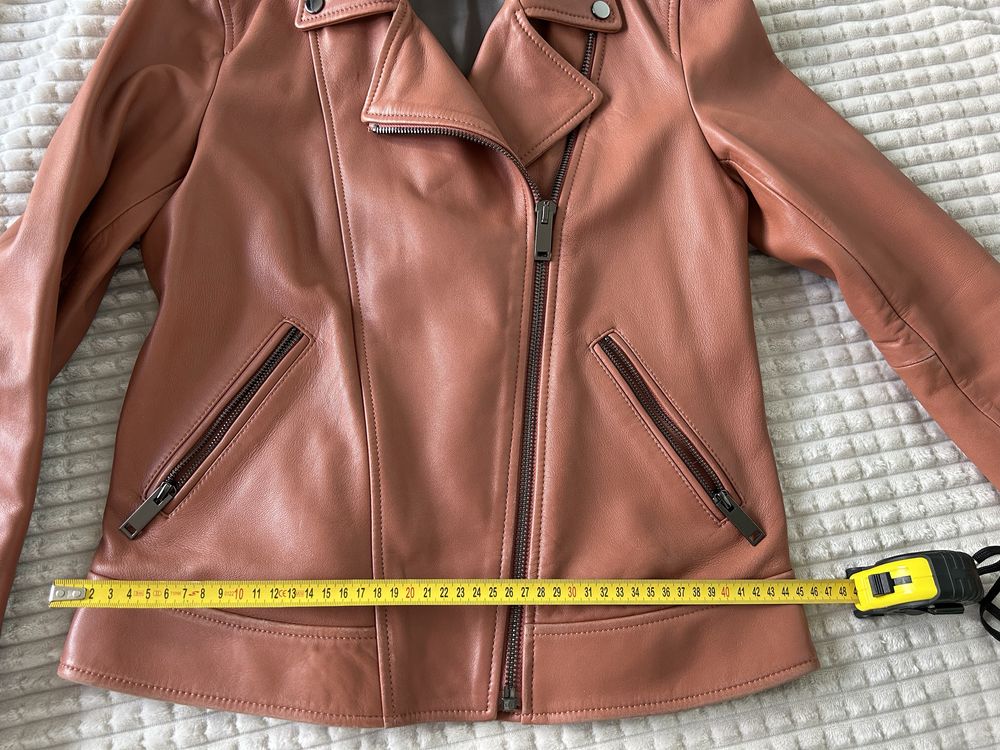 Естествена кожа, дамско яке, S, Massimo Dutti