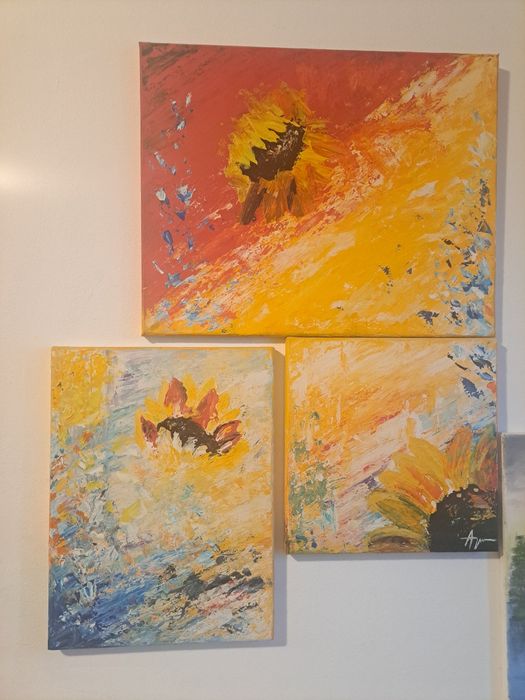 Tablou ulei "floarea soarelui"