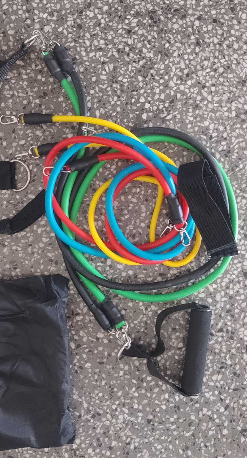 Ластици за силови тренировки, PowerBands - Комплект 5 бр. Ластици