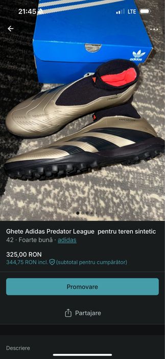 Ghete fotbal teren sintetic