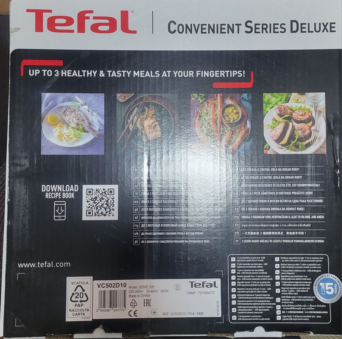 Vând aparat de fiert la aburi Tefal 900w.