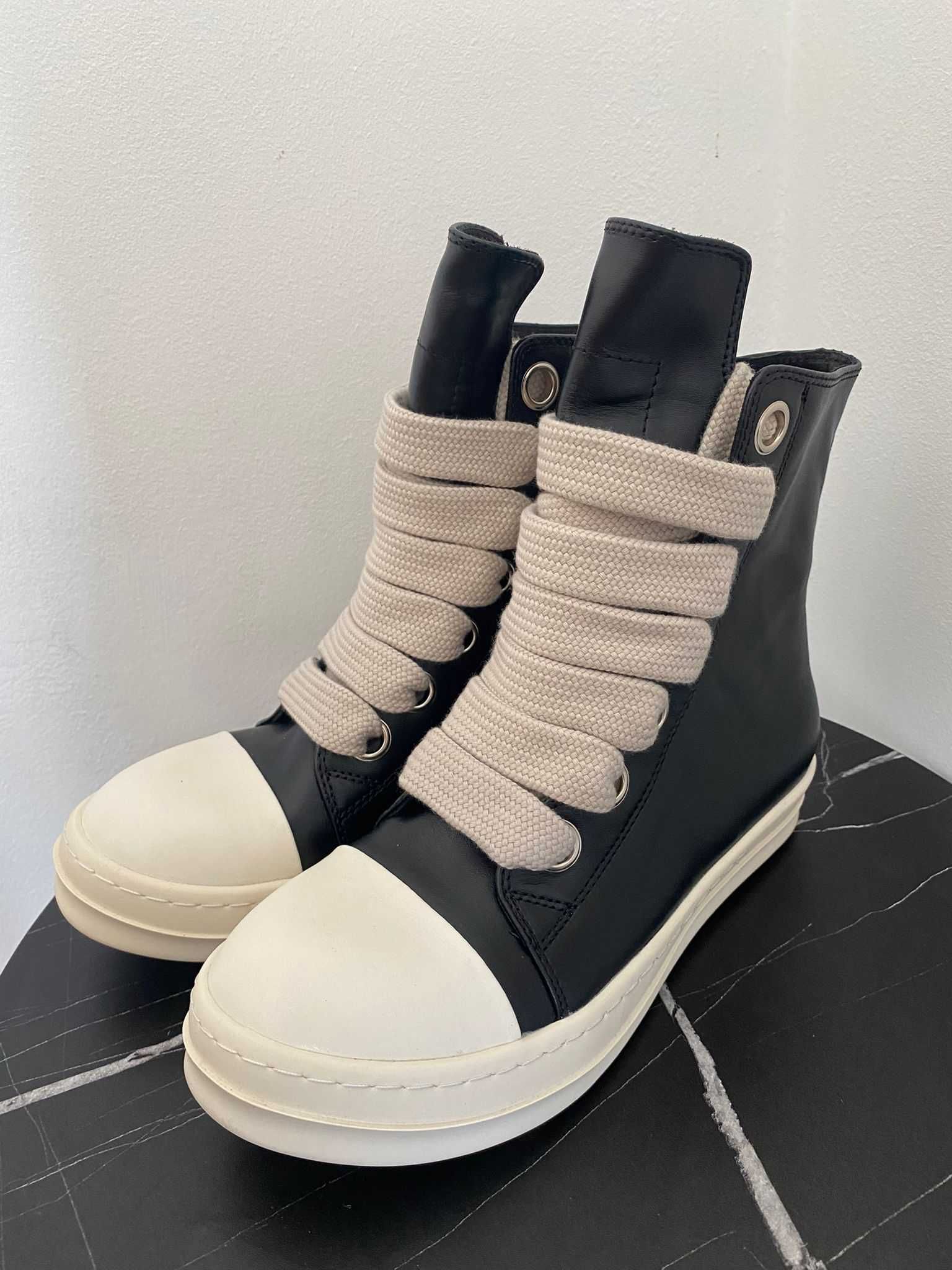 Rick Owens Ramones Jumbo Lace Leather 40