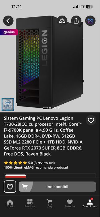 Pc Gaming Lenovo Legion