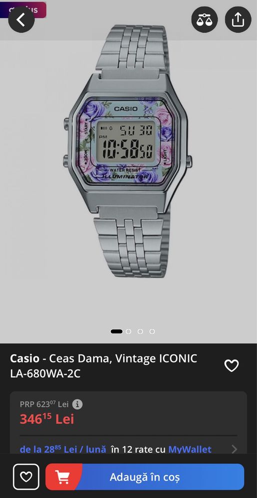 Ceas de damă Casio 680Wa