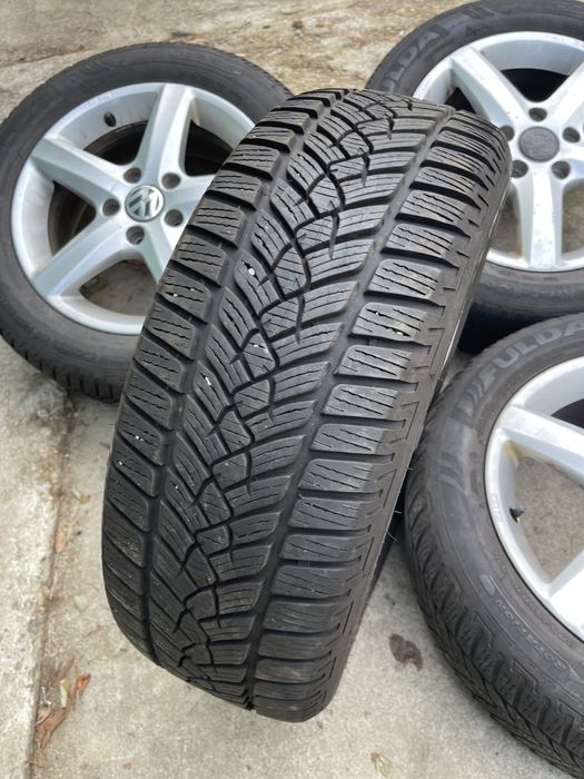 Jante anvelope iarna 205/55/16 5x112golf touran passat caddy sharan vw