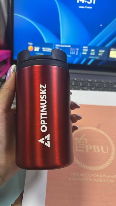 Сумка шопер с логотипом , ручки, кружки ,термос, блокноты