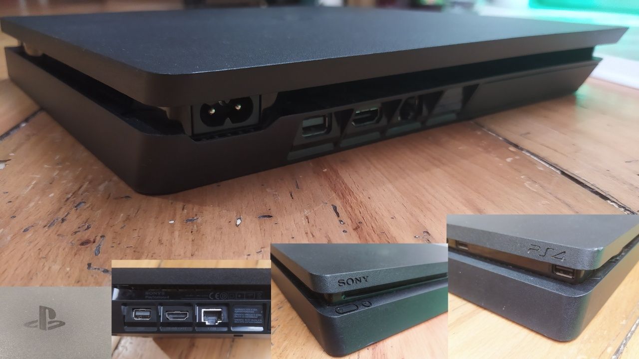 PS4 | PS 4 slim 500 гб + Джойстик + Mortal Kombat 11 + Кабели