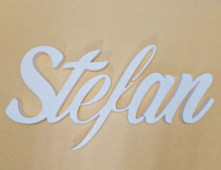 Nume personalizat din polistiren