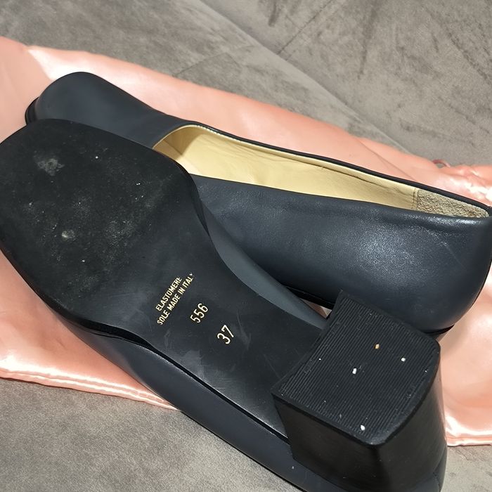 Pantofi dama cu toc gros din piele Carmens, 37