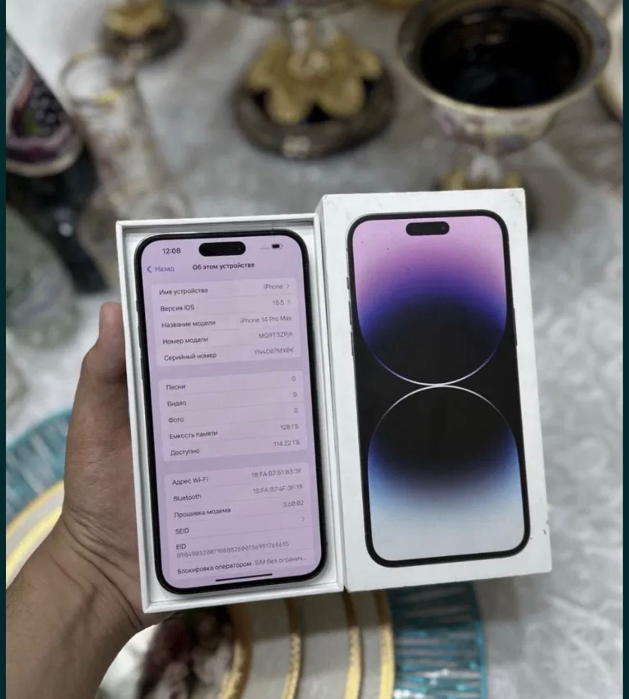 Apple 14pro maks 128 idiyal aybi yoq